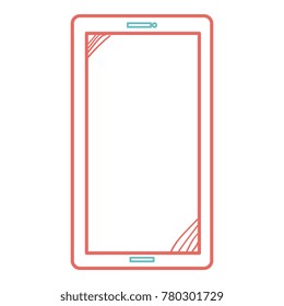smartphone device isolated icon