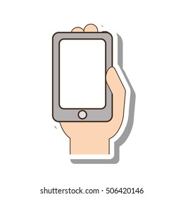smartphone device isolated icon vector illustration design