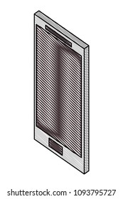 smartphone device isometric icon