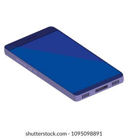 smartphone device isometric icon
