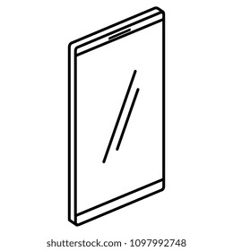 smartphone device isometric icon