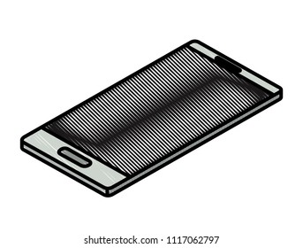 smartphone device isometric icon