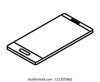 smartphone device isometric icon