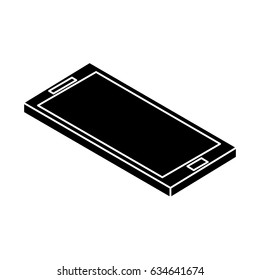 smartphone device isometric icon