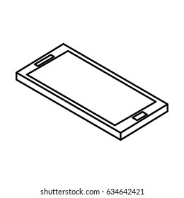 smartphone device isometric icon