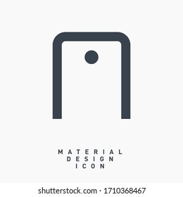 Smartphone device line vector icon. Touchscreen symbol. Digital technology silhouette icons set for web design. Tablet trend flat icon for app design. Modern gadget sign minimal flat linear icons