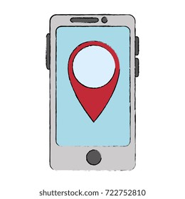 smartphone device with location pointer