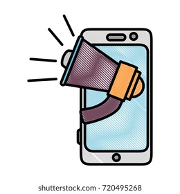 smartphone device with megaphone