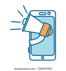 smartphone device with megaphone
