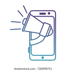 smartphone device with megaphone