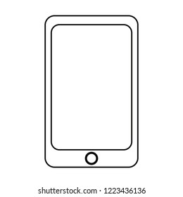 smartphone device on white background