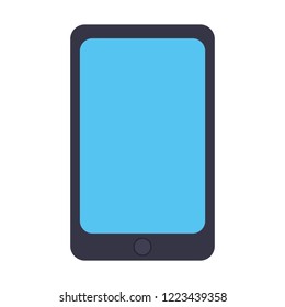 smartphone device on white background