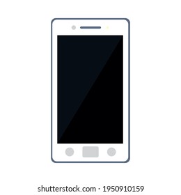 dispositivo de smartphone en fondo blanco