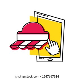 smartphone device with parasol store