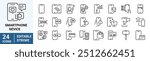 Smartphone device, phone report and download app set. Mobile apps line icons. Finger touch, mobile payment and phone device app line icons. Calculate report, smartphone code, chat message.