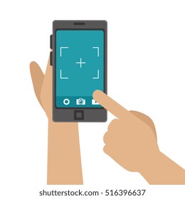 smartphone device with photographic app