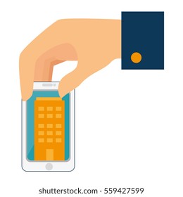 smartphone device with real estate app