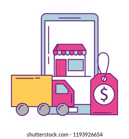 smartphone device with set icons