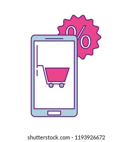 smartphone device with set icons