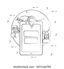 smartphone device with social media community