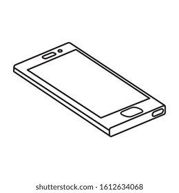 smartphone device technology isolated icon vector illustration design