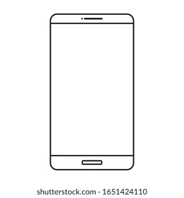 diseño de ilustración vectorial de la tecnología de línea de dispositivos smartphones