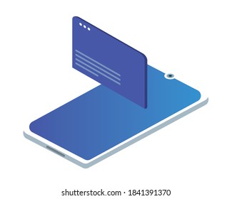 tecnología de dispositivos smartphone con diseño de ilustración vectorial de plantillas de páginas web