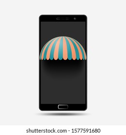 smartphone device vector 3D illustration 