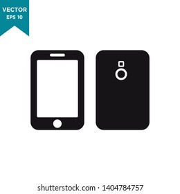 smartphone device vector icon in trendy flat design 