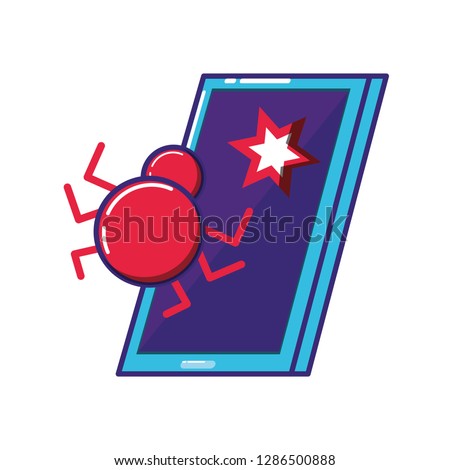 smartphone device with virus infection