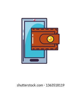 smartphone device with wallet money