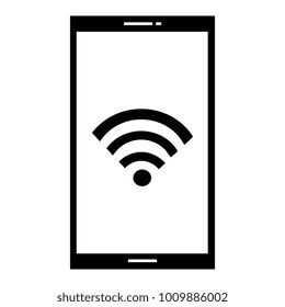 smartphone device with wifi signal
