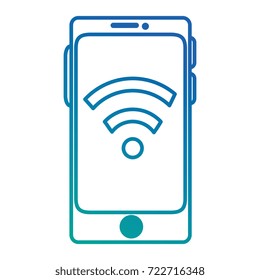 smartphone device with wifi signal
