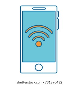 smartphone device with wifi signal
