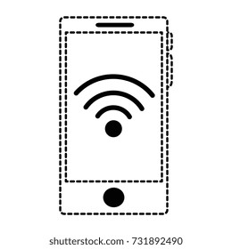 smartphone device with wifi signal