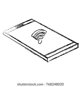 smartphone device with wifi signal
