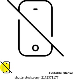 Vektor-Line-Symbol für Smartphone-Geräte