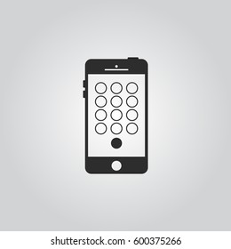 Smartphone dial number icon