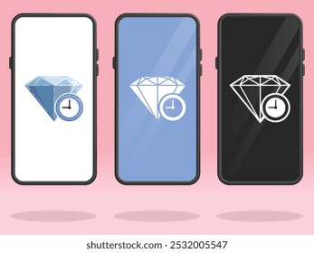 Smartphone Reloj de diamantes Transacción de tiempo limitado