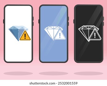 Smartphone Diamond Triangle Cuidado Transação do jogo