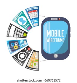smartphone with different electronic tools