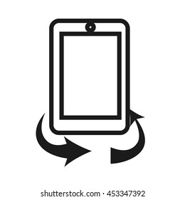smartphone digital icon touchscreen phone illustration vector