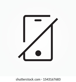 smartphone disabled single  icon design vector illustration