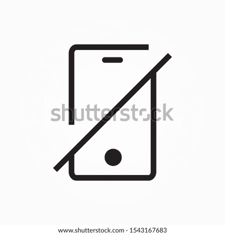 smartphone disabled single  icon design vector illustration