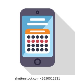 Smartphone is displaying a calendar app, highlighting the importance of digital tools for organizing our busy lives