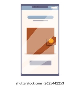 Smartphone displaying a digital wallet, symbolizing online payment and secure financial transactions in modern banking