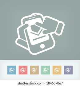 Smartphone download icon