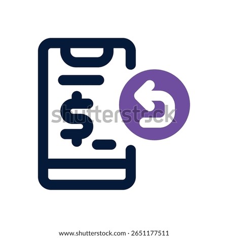smartphone duotone icon. Sleek and modern vector icon for websites, mobile apps, marketing materials, and corporate design. Fully scalable and ready to use.