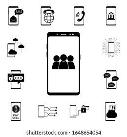 Smartphone, e payment icon. Mobile concept icons universal set for web and mobile