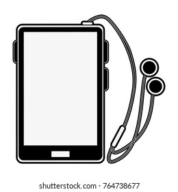 Smartphone with earphones